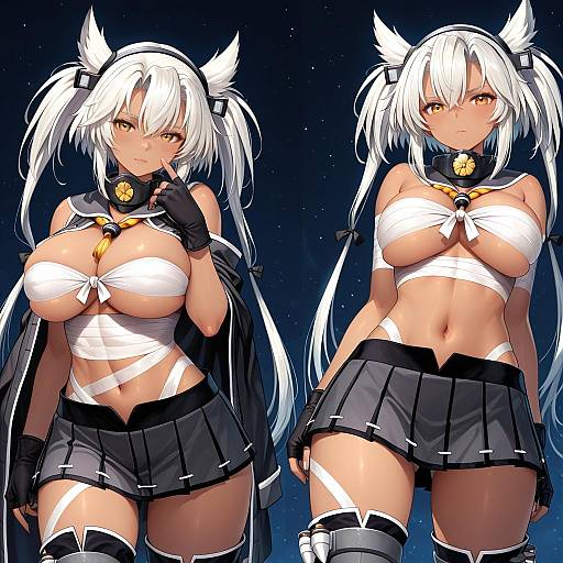 Illustration of Musashi kai (kancolle), kantai collection in the style of Matanonki