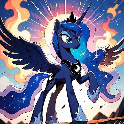 Majestic Alicorn Princess Luna