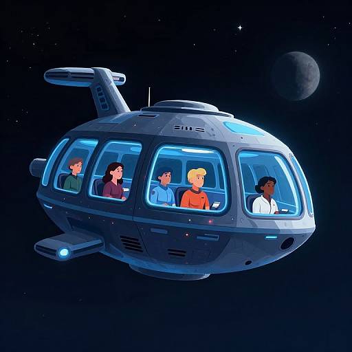 Spaceship Crew on Planet Campaign