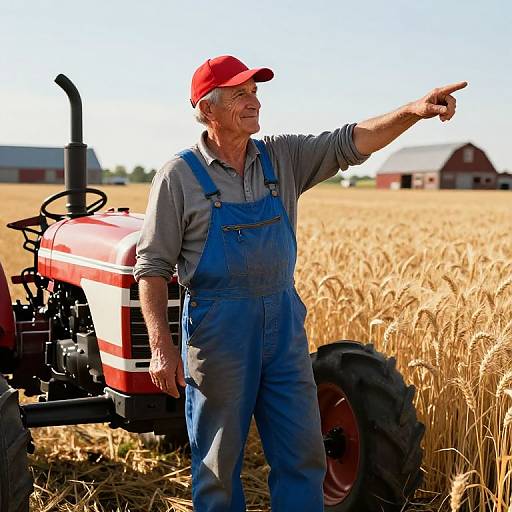 Realistic Portrait of Determined Farmer
