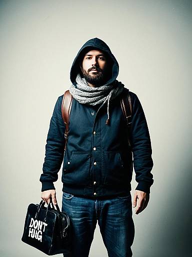 Scared Boy in Hooded Costume