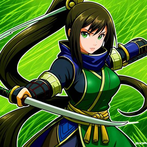 Illustration of Akali (legacy), league of legends in the style of Isshi pyuma