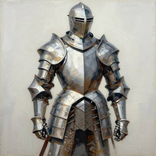Abstract Expressionist Knight in Armor
