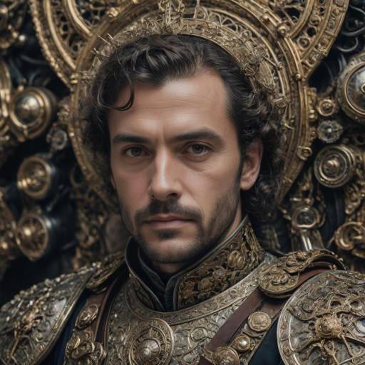 Surreal Portrait of a Thoughtful Knight