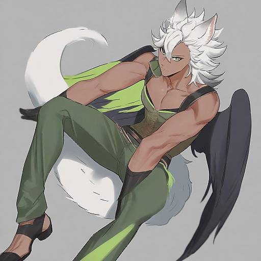 Illustration of Jack howl, twisted wonderland in the style of Suisogenshi