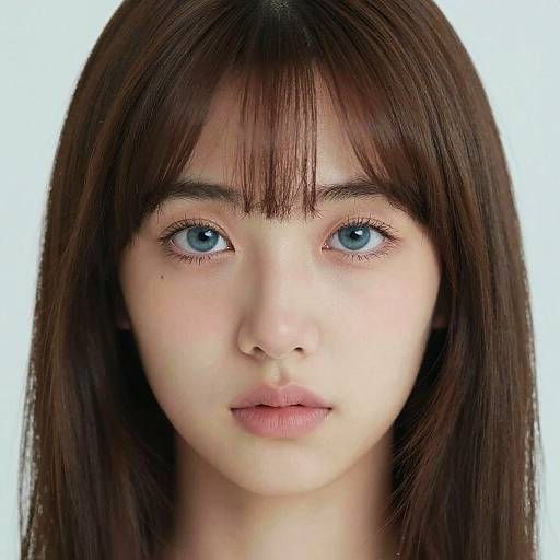 Natural Close-Up Portrait of Young Woman