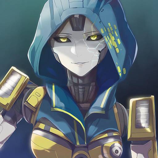 Illustration of Ash (titanfall 2), apex legends in the style of Porurin