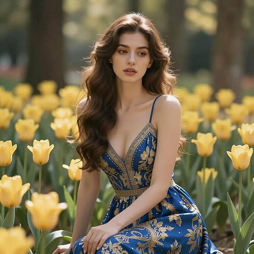 Ethereal Beauty in a Sunlit Forest