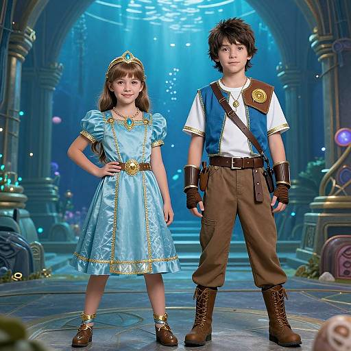 Princess Kida and Milo Explorer Costume