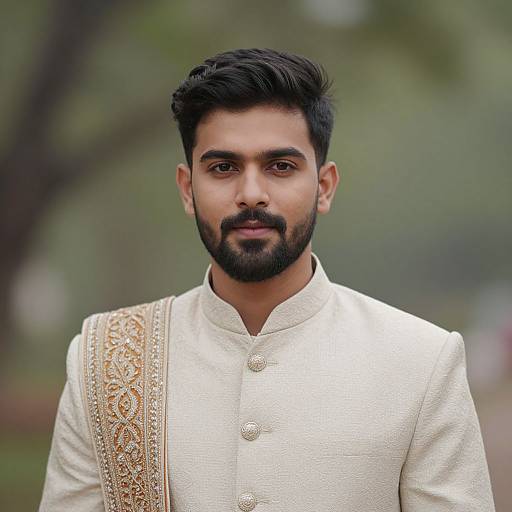 Realistic Indian Male Wedding Attire