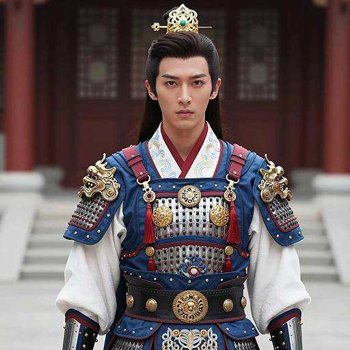 Wei Shen Inspired Heroic Blue Armor