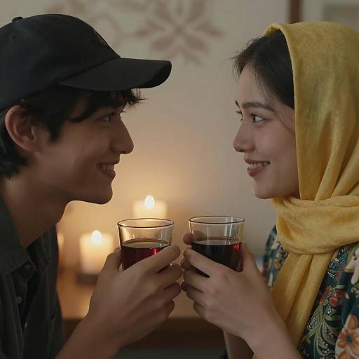 Warm Encounter: Smiles and Connection