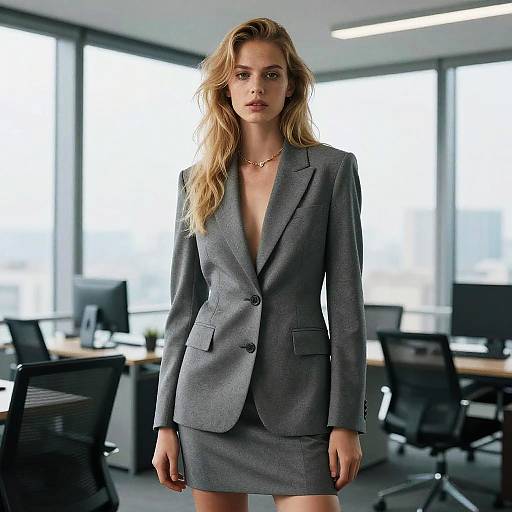 Fashion Model with Dirty Blonde Hair