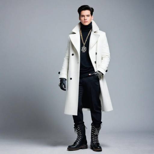 Stylish Male Portrait with Jewelry