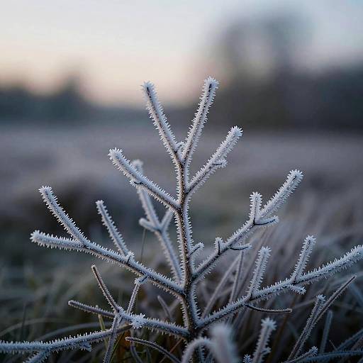 Impressionistic Frosted Moor Dusk