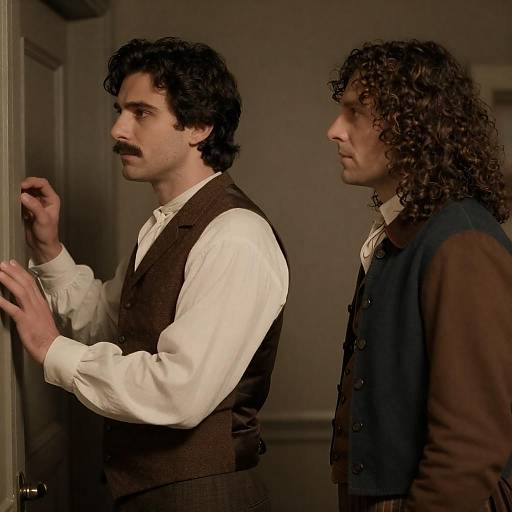 Historical Portrait of Two Men in Costume