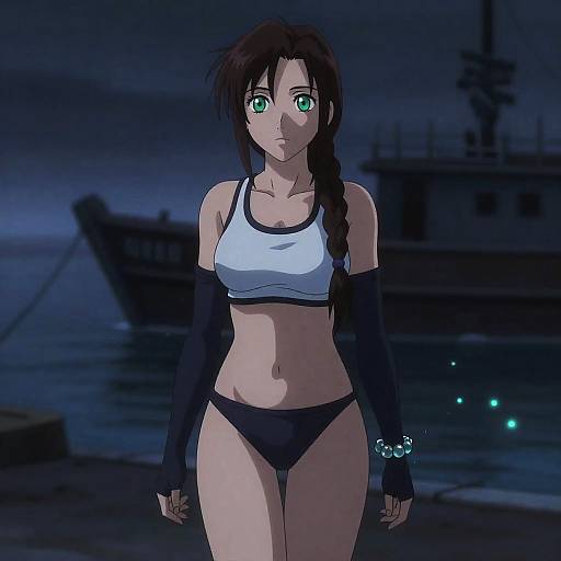 Melancholic Aerith by Bioluminescent Harbor