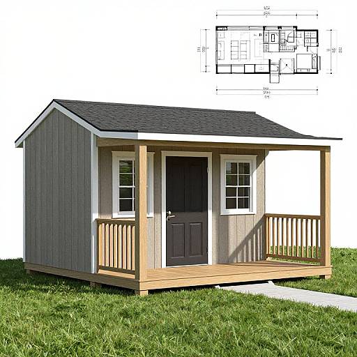 Storage Shed Plans with Porch