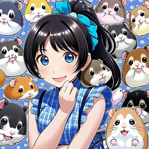 Illustration of Hamuzou, idolmaster in the style of Hiememiko