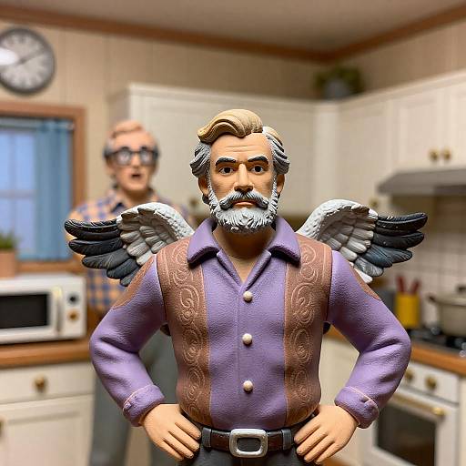 Retro Kitchen Figurines with Character