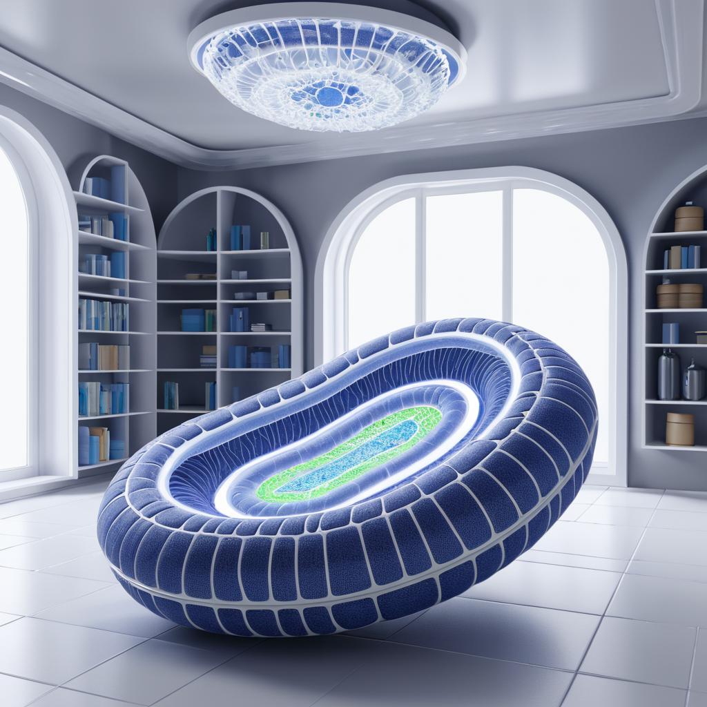 Hyper-Realistic Mitochondrion Interior Visualization