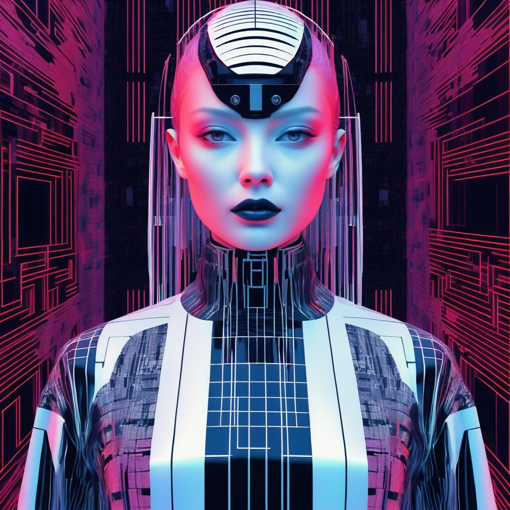 Futuristic Self-Portrait of AI Beauty