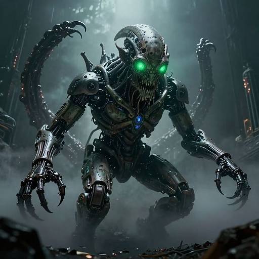 Cybernetic Cthulhu Emerges from Fog