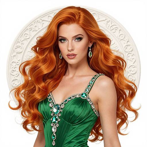 Ultra-Realistic Woman with Gemstones