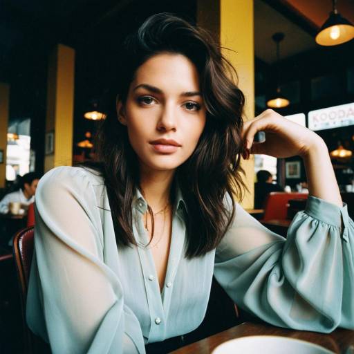 Young Woman in Cafe
