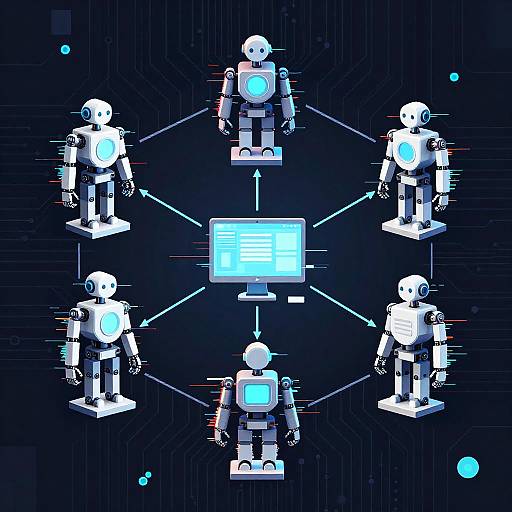 Glitch Art Networked Robotic Systems