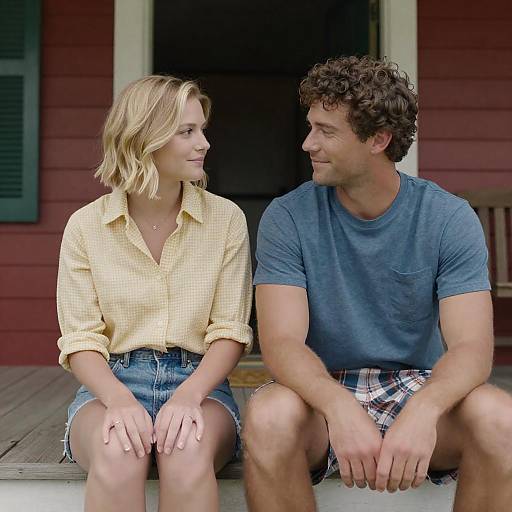 Casual Portrait on a Wooden Porch