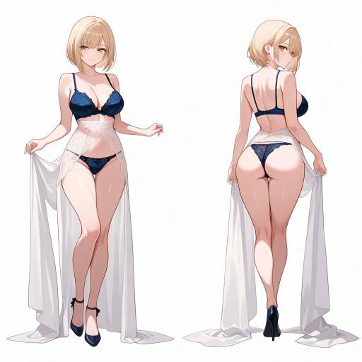 Elegant Confident Woman in Lingerie Elegant Confident Woman in Lingerie