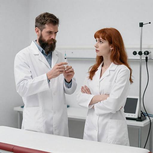 Serious Medical Examination Room Setup