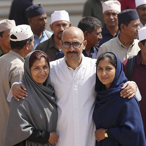 Vibrant Outdoor Gathering with Diverse Attire