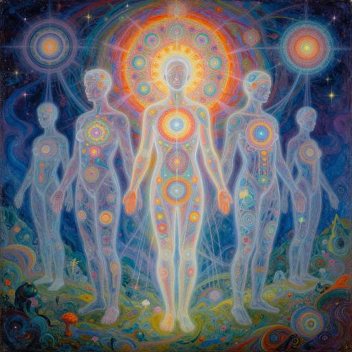 Psychedelic Visionary Glowing Anatomy