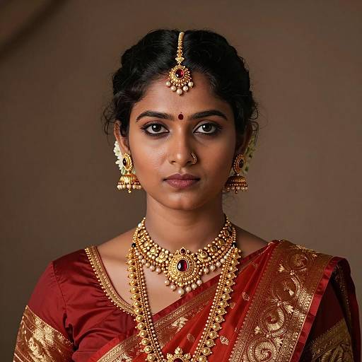 Elegant Indian Woman in Traditional Attire
