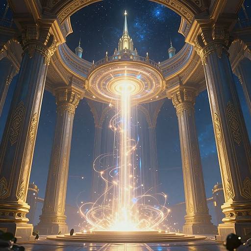 Futuristic Mystical Ancient Portal