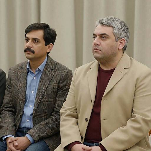 Photograph of Two Men in Neutral Setting