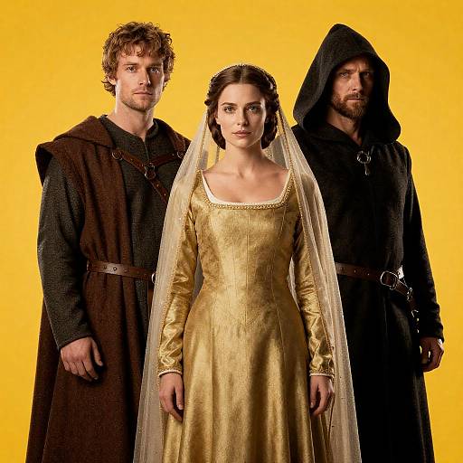 Golden Veiled Lady: Medieval Movie Poster