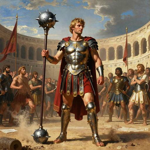 Majestic Legendary Gladiatrix in Arena