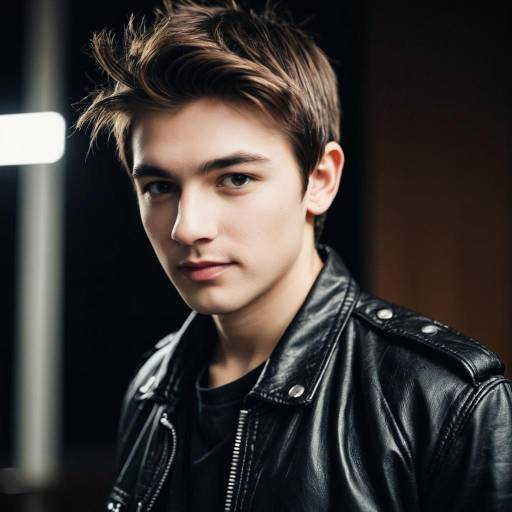 Teenage Guy in a Funny Costume Jacket