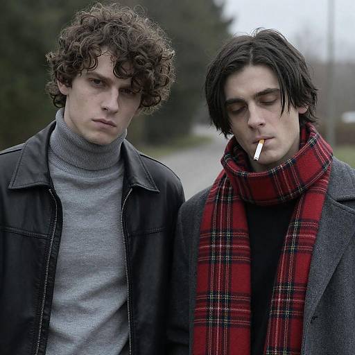 Contrasting Styles: A Portrait of Two Men