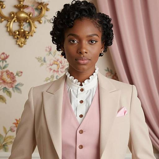 Elegant African American Tea Party Portrait