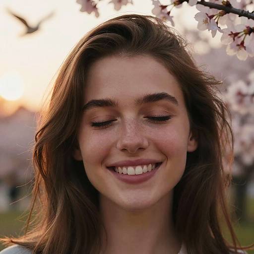 Hyper Realistic Sunset Girl Portrait