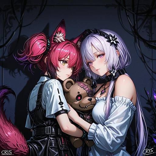 Illustration of Morte (arknights), arknights in the style of Cris art