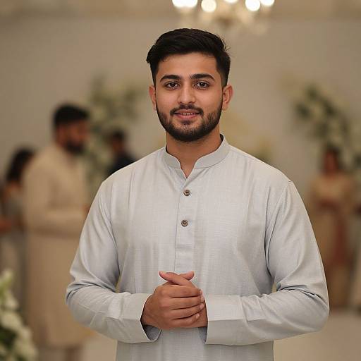 Stylish Male Shadi Party Dress Portrait