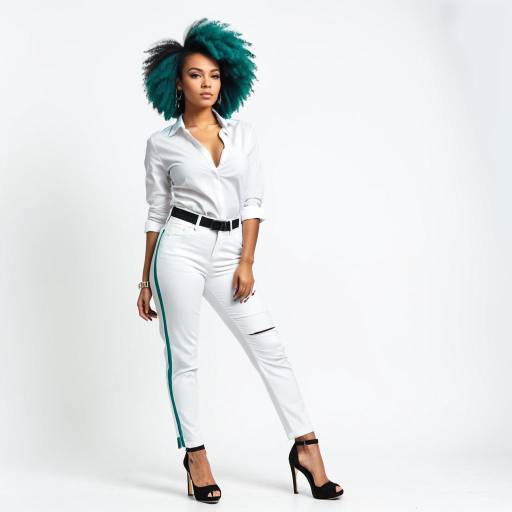 Confident Afro-Woman in Chic Streetwear