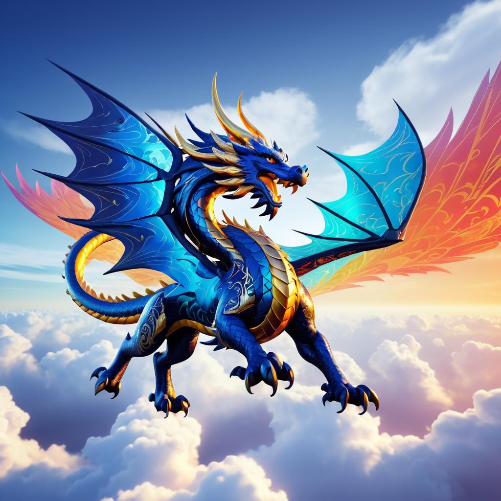 Fierce Dragon Soaring: Courage and Strength