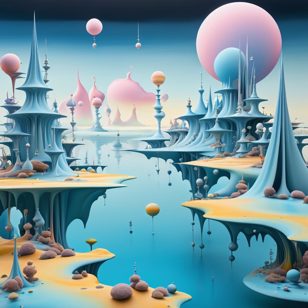 Surreal Landscape Inspired by Yves Tanguy