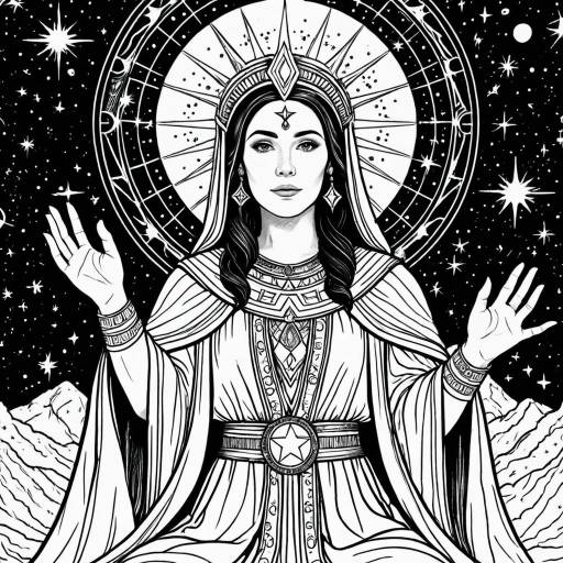 Celestial Priestess Illustration